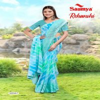 Saumya Rehanshi Wholesale Georgette Candy Border Sarees