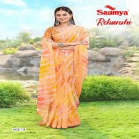 Saumya Rehanshi Wholesale Georgette Candy Border Sarees