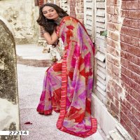 Vallabhi Mishti Wholesale Georgette Fabric Ethnic Sarees