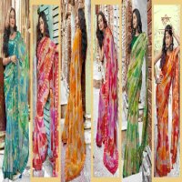 Vallabhi Mishti Wholesale Georgette Fabric Ethnic Sarees