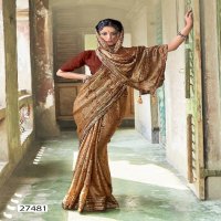 Vallabhi Carvaan Vol-9 Wholesale Brasso Fabrics Ethnic Sarees