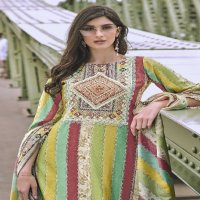 The Hermitage Shop Azaa Wholesale Pure Cotton Work Over All Dress Material