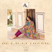 Alok Bella Vol-8 Wholesale Pure Muslin Designer With Aari Mirror Hand Work Dress Material