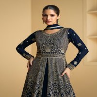 AASHIRWAD TAREEF FANCY GEORGETTE EXCLUSIVE DESIGN FLAIR GOWN SET COLLECTION