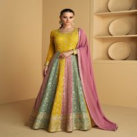 AASHIRWAD TAREEF FANCY GEORGETTE EXCLUSIVE DESIGN FLAIR GOWN SET COLLECTION