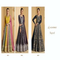 AASHIRWAD TAREEF FANCY GEORGETTE EXCLUSIVE DESIGN FLAIR GOWN SET COLLECTION