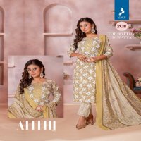 ATITHI VOL 2 BY KAYA FULL STITCH SUPER HIT DESIGN COTTON PRINT STRAIGHT CUT SALWAR SUIT