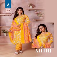 ATITHI VOL 2 BY KAYA FULL STITCH SUPER HIT DESIGN COTTON PRINT STRAIGHT CUT SALWAR SUIT