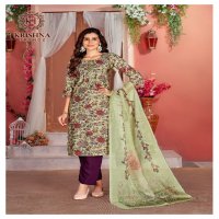 KRISHNA TRENDS FASHION DIGITAL VOL 1 LAUNCH READYMADE MODAL PRINT CASUAL WEAR SALWAR SUIT