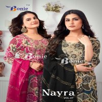 BONIE LAUNCH NAYRA VOL 7 RAYON AMAZING PRINTS NAYRA PATTERN FULL STITCH SALWAR SUIT