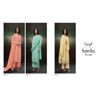 Ganga Sanvika S2741 Wholesale Premium Voil Solid With Handwork Salwar Suits