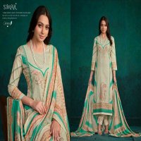 Glossy Simar Aamira Wholesale Pure Lawn Cotton With Embroidery Work Suits