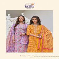 Radhika Cotton Fab Vol-2 Wholesale Top Pant And Dupatta