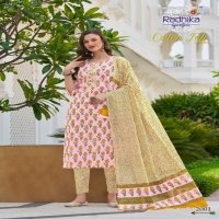 Radhika Cotton Fab Vol-2 Wholesale Top Pant And Dupatta