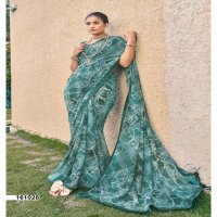 Vallabhi Tapovan Wholesale Georgette Fabric Ethnic Sarees