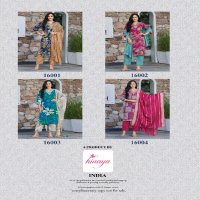 Hinaya Resham Vol-16 Wholesale Designer Modal Kurtis With Pant And Dupatta