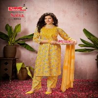 Navkar Saba Vol-3 Wholesale Embroidery Work Kurti With Pant And Dupatta