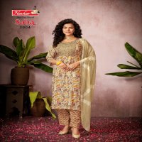 Navkar Saba Vol-3 Wholesale Embroidery Work Kurti With Pant And Dupatta