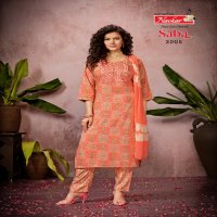 Navkar Saba Vol-3 Wholesale Embroidery Work Kurti With Pant And Dupatta