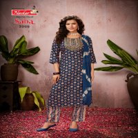 Navkar Saba Vol-3 Wholesale Embroidery Work Kurti With Pant And Dupatta