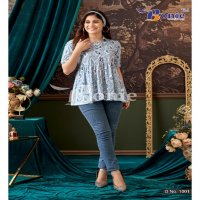 Bonie Krishi Vol-1 Wholesale Cotton Neck Pattern Short Tops