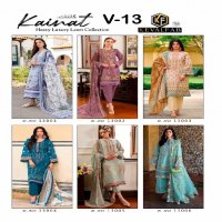 Keval Fab Kainat Vol-13 Luxury Lawn Collection Cotton Dress Material