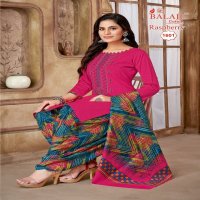 Balaji Raspberry Vol-16 Wholesale Pure Cotton With Work Dress Material