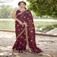 Vallabhi Hampi Wholesale Georgette Fabrics Party Wear Sarees