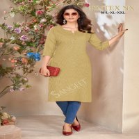 Sangeet Pintex Nx Wholesale Heavy Rayon Pintex Work Long Kurtis