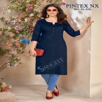 Sangeet Pintex Nx Wholesale Heavy Rayon Pintex Work Long Kurtis