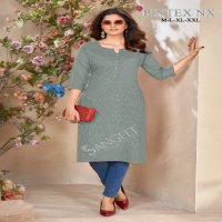 Sangeet Pintex Nx Wholesale Heavy Rayon Pintex Work Long Kurtis