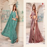 Sushma Silk Stars Wholesale Silky Print Crape Sarees Catalog