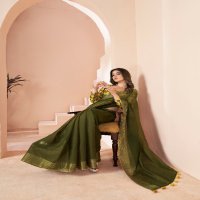 SR Sarees Grassy Wholesale Shaded Print With Linen Ethnic Sarees