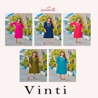 Aanchi Vinti Wholesale Rangila Fancy Straight Cut Long Kurtis