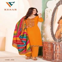 Vandana Kesar Vol-1 Wholesale Cotton Work Suits Dress Material