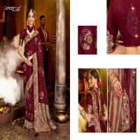 Lifestyle Vaidehi Wholesale Nylon Sattin Festive Sarees