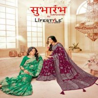 Lifestyle Subharambh Vol-1 Wholesale Ethnic Sarees