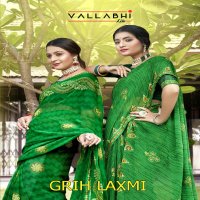 Vallabhi Grih Laxmi Wholesale Georgette Fabrics Indian Sarees