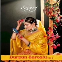 Saroj Darpan Saroski Vol-2 Wholesale Soft Organza With Swaroski Sarees