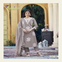 Karissa Erika Wholesale Heavy Pure Soft Muslin Kurti With Pant And Dupatta