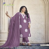 Karissa Erika Wholesale Heavy Pure Soft Muslin Kurti With Pant And Dupatta