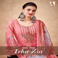 IRHA ZIA BY ALOK LAUNCH COTTON REGULAR WEAR PAKISTANI EMBROIDERY WORK 3CS DRESS MATERIAL