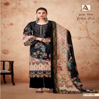 IRHA ZIA BY ALOK LAUNCH COTTON REGULAR WEAR PAKISTANI EMBROIDERY WORK 3CS DRESS MATERIAL