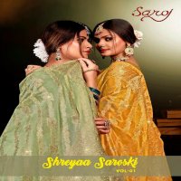 Saroj Shreyaa Saroski Vol-1 Wholesale Soft Organza Fabrics Sarees