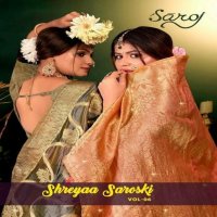 Saroj Shreyaa Saroski Vol-6 Wholesale Soft Organza Fabrics Sarees