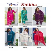 Bonie Shikha Vol-2 Wholesale 3 Piece Kurti With Pant And Dupatta