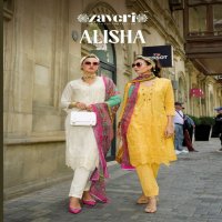 ZAVERI PRESENTS ALISHA PREMIUM COTTON PARTY WEAR EMBROIDERY WORK FULL STITCH 3PCS DRESS