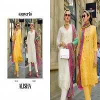 ZAVERI PRESENTS ALISHA PREMIUM COTTON PARTY WEAR EMBROIDERY WORK FULL STITCH 3PCS DRESS