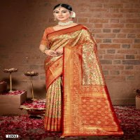 BUNAWAT SHEELA VOL 32 BANARASI SILK ZARI WEAVING SILK SARIS WHOLESALER