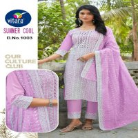 Vitara Summer Cool Wholesale Heavy Cambric Cotton Readymade Suits Combo
